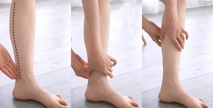 脚底|网红教练3招改善O型腿按摩两周矫正腿型拉长腿部线条