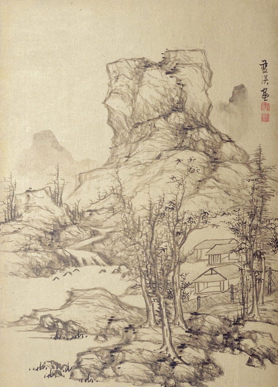 职业画家|他的老师是董其昌,学生是陈洪绶,开创著名的“武林画派”