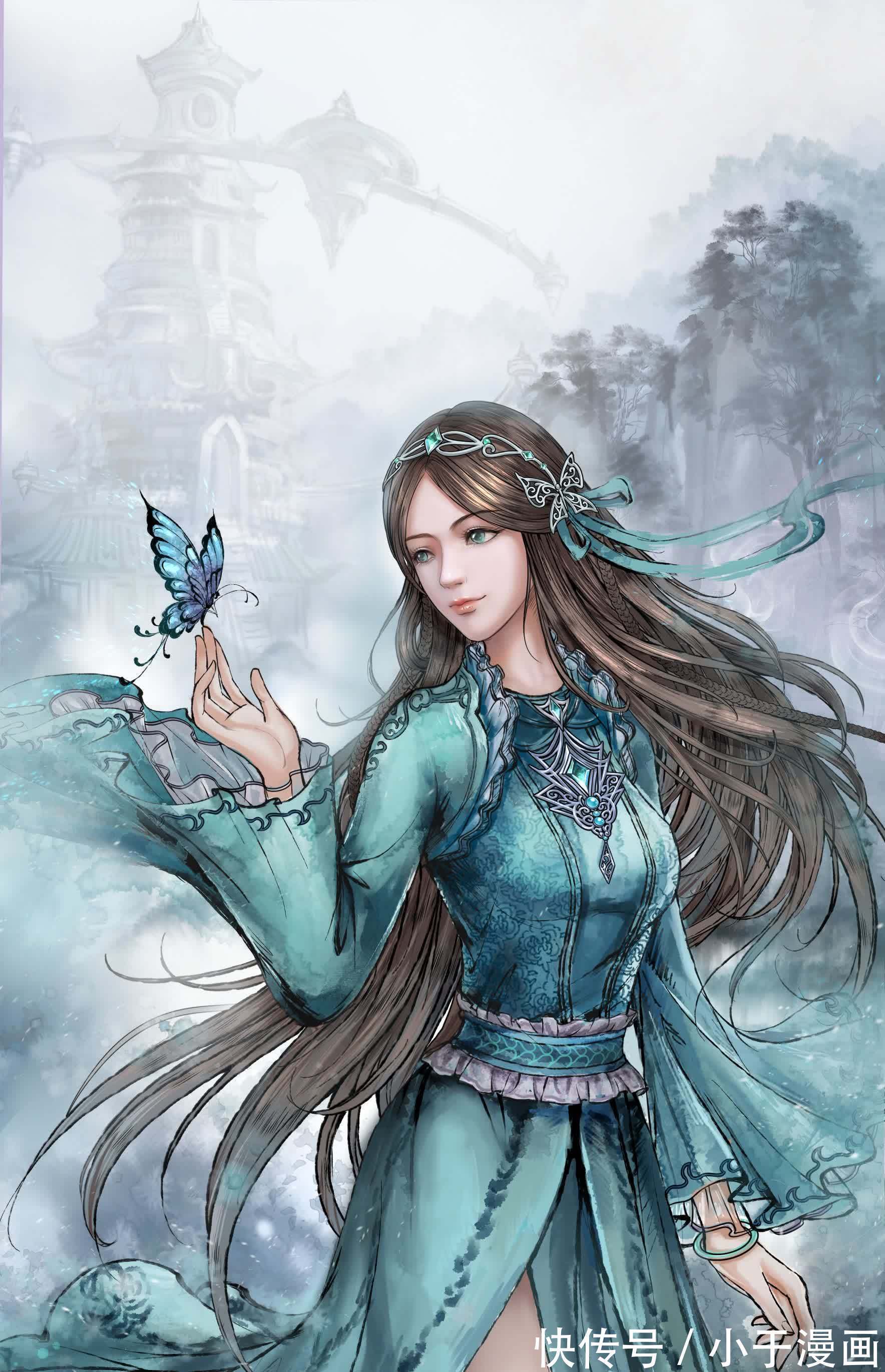 三美|《新斗罗大陆》朱竹清成神造型曝光,身材比例佳,宁荣荣放弃白袜