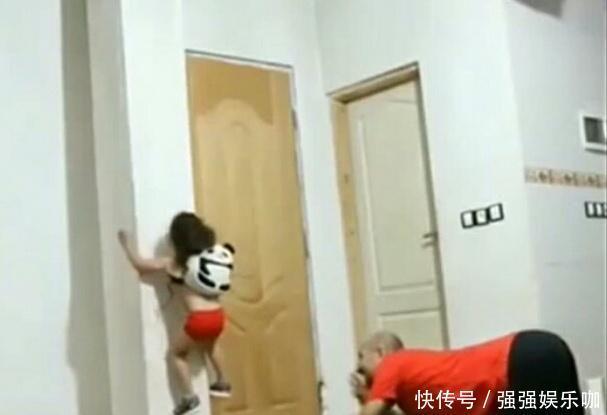 爸爸假扮僵尸吓3岁女儿,女儿接下来的行为,爸爸直接瞪大了双眼!