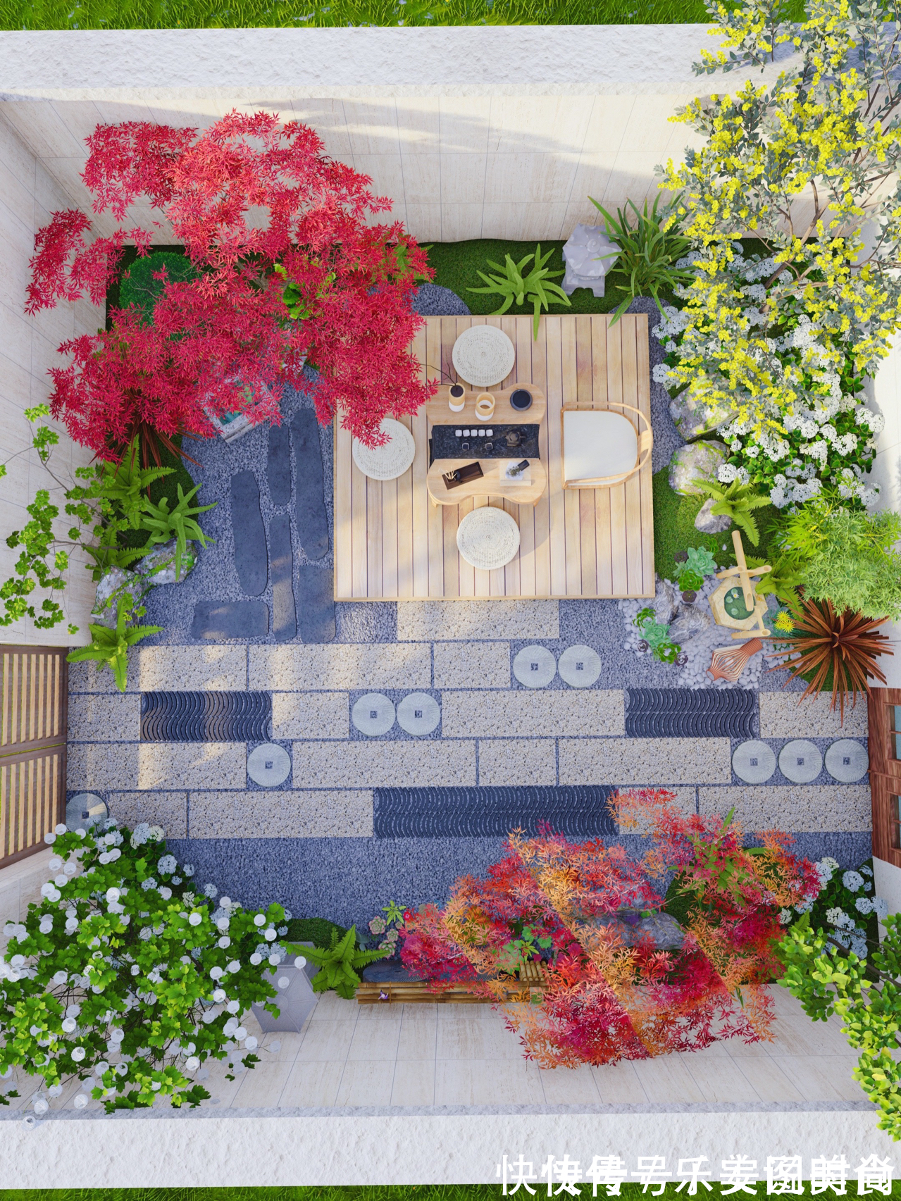 小花园|30㎡上下庭院如何设计？这种精致的治愈系现代风小花园，太好看啦