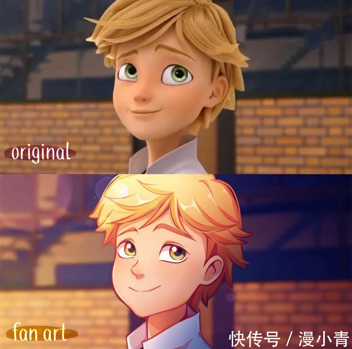 神态|将真人改编成动画当中的模样,同样的表情动作二次元似乎更胜一筹