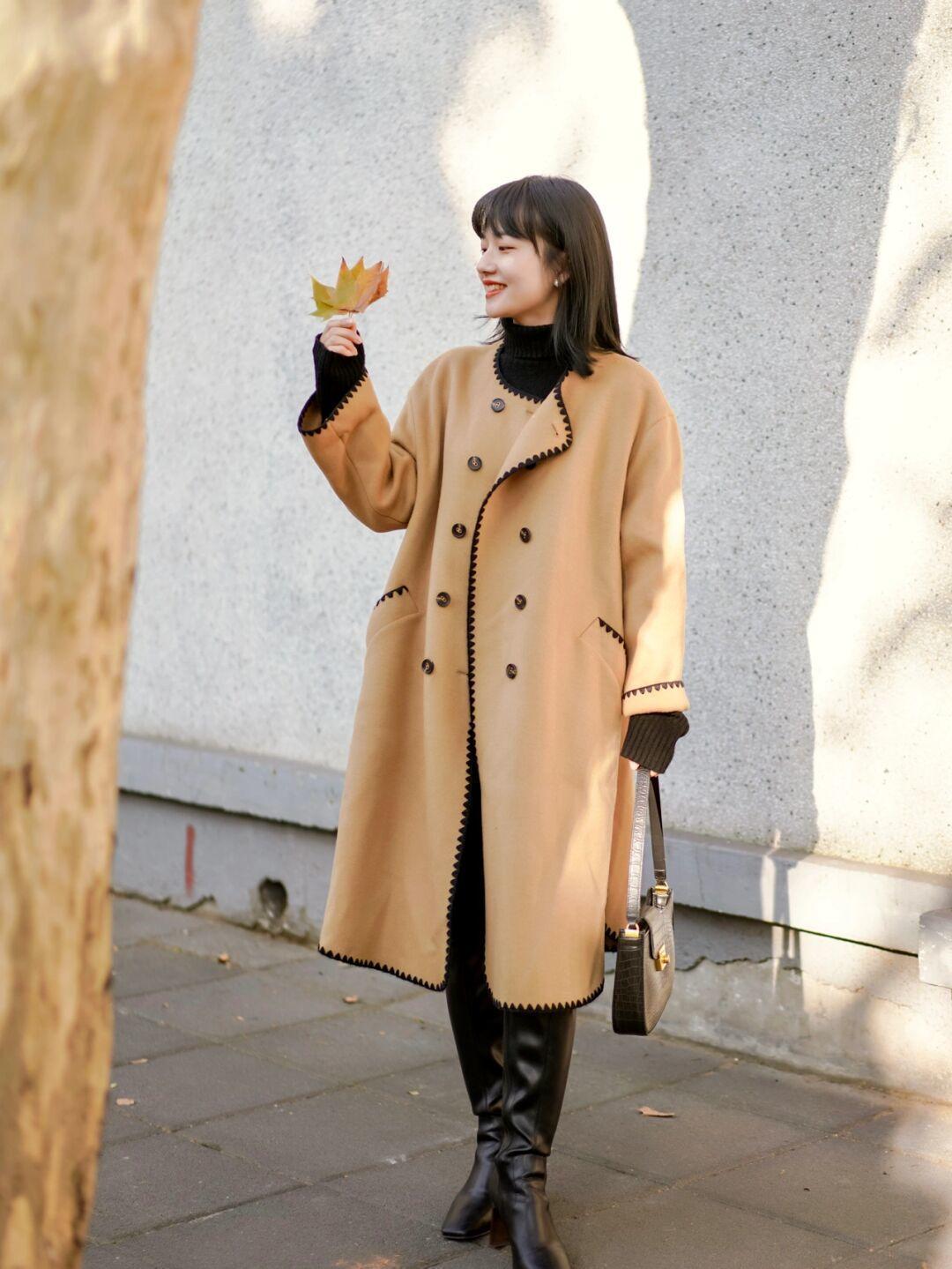 暖色调|冬季想保暖就试试“暖色调大衣”,体面而优雅,让你气质爆表