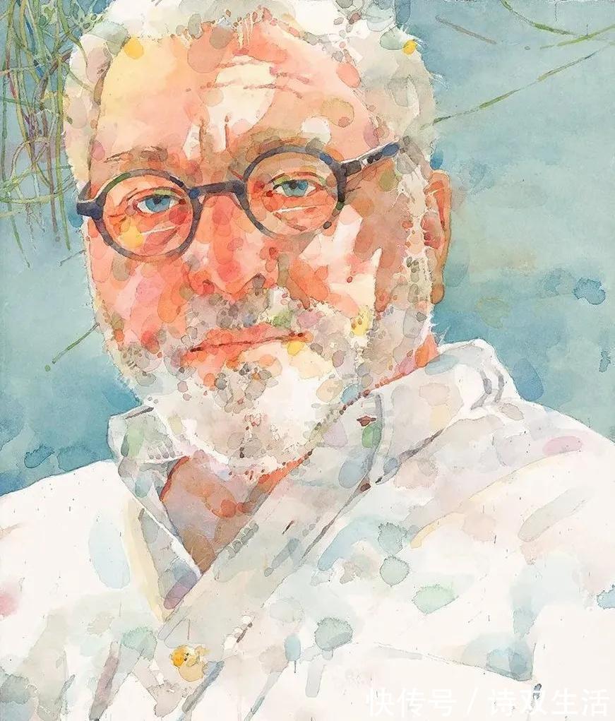 艺术学院&他笔下的人物生动活泼,色块叠加的恰到好处!