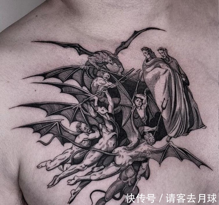 线条|每一根线条它们都在认真的表达自己 好看的线条结构纹身(一)