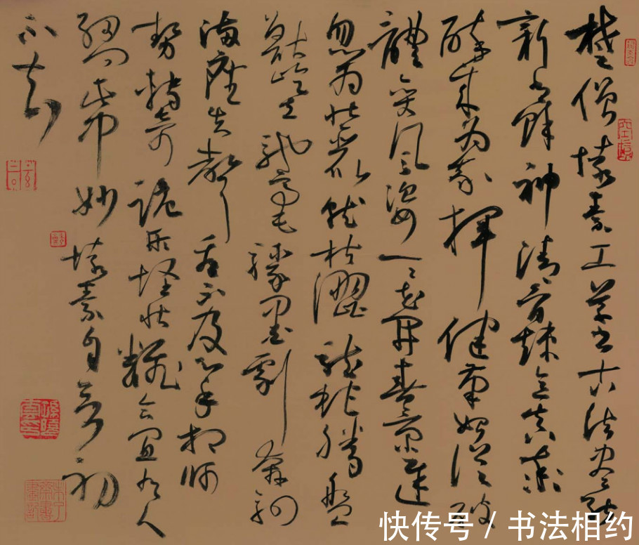 老师@孙晓云草书少了些跌宕起伏的气势,多了些平稳,但是也是很耐看的