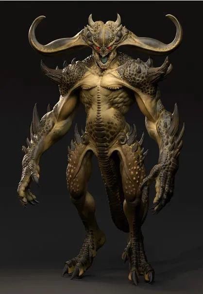 直线网公众号|大佬！Maya+ZBrush+Substance制作泰坦野兽全流程 ！