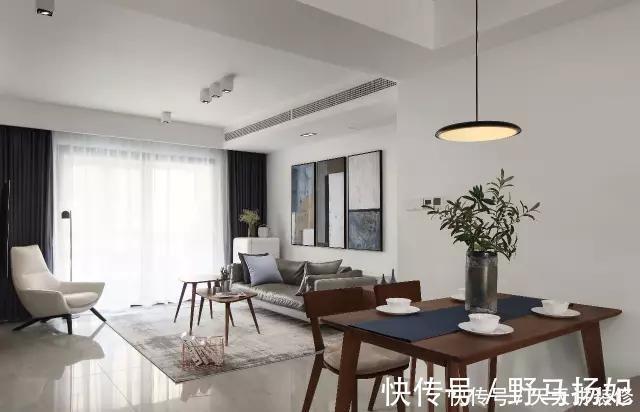 简装|100㎡小三房,发现简装也能这么吸引人,清新又耐看!