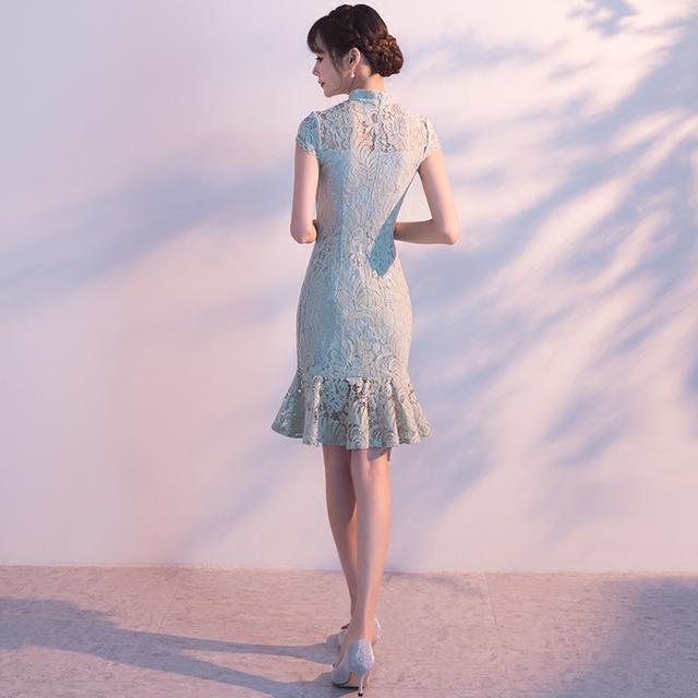 淑女|改良清新旗袍,上身便是典雅复古韵味,简单雅致,淑女气息十足