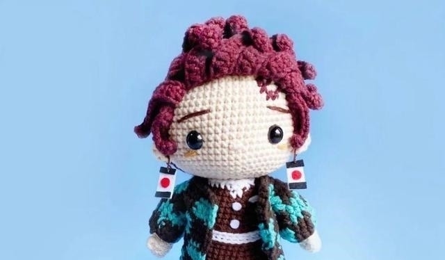 鬼灭之刃|鬼灭之刃同款灶门炭治郎&炼狱杏寿郎,附手工编织教程,自己DIY吧!