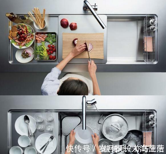 水槽|参观日本普通家庭的厨房,一进门我就愣了,水槽也太高级了