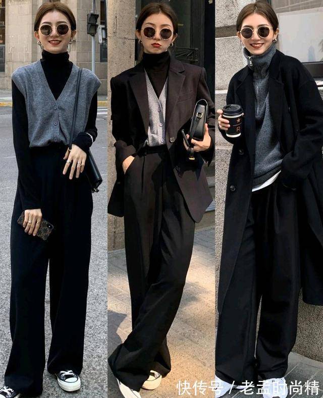 女人味 经典百搭款裤装,简约西装裤能穿出女人味,高腰开叉裤今年最流行