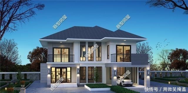 毛坯|农村别墅怎么盖才好看挑空客厅+套卧,这8套图纸25万起建!