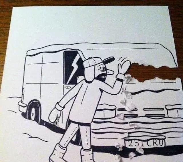 歪果仁@歪果仁脑洞大开,把一张A4纸玩成这样,进来膜拜!!