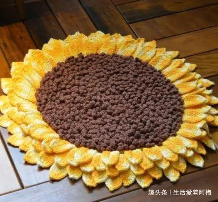 毛线钩针编织向日葵合集，DIY手工编织附图解教程