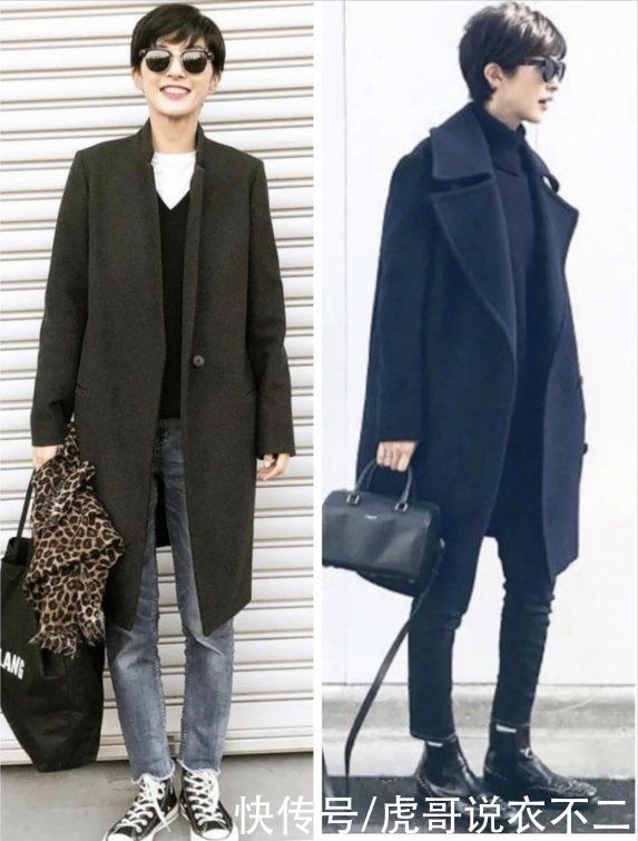 “穿出风格”才是高手，她的“中性风”刚柔并济，每一套都超优雅