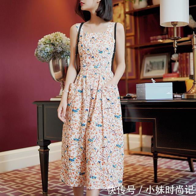 肉肉|春夏最美的事就是穿了清新连衣裙,四海八荒你最美