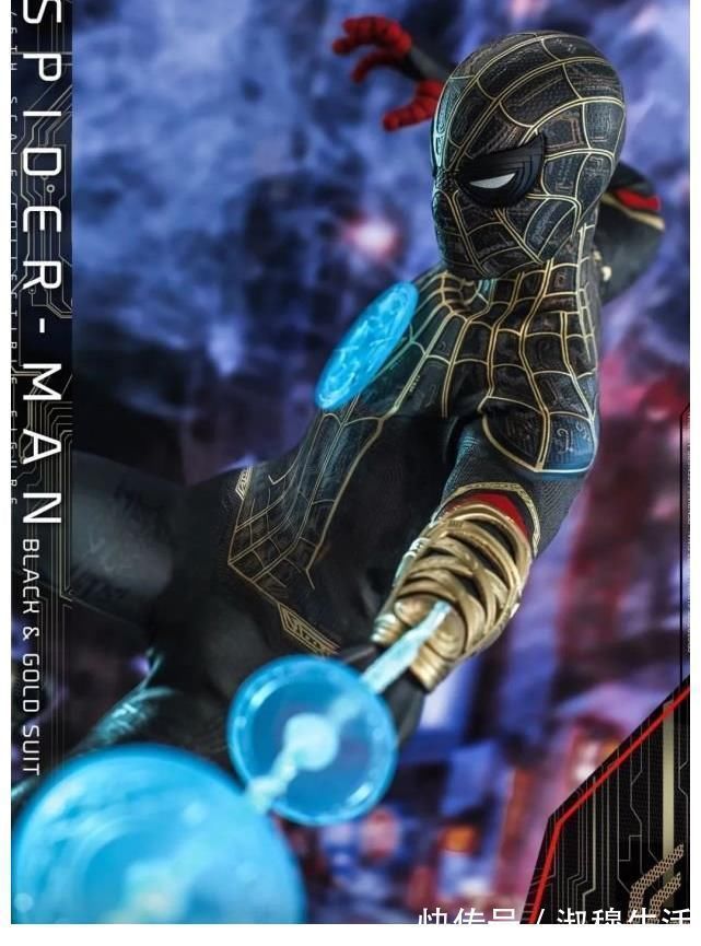 斯塔克|蜘蛛侠会魔法了?《蜘蛛侠:英雄无归》黑金战衣曝光