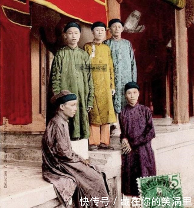 越南|越南阮朝宫廷太监没有胡子外貌像猴子，底层人员连鞋都没有穿
