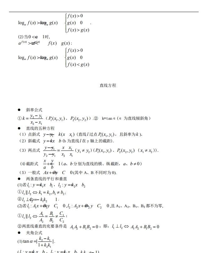 高考数学：所有公式及结论总结大全，200条！