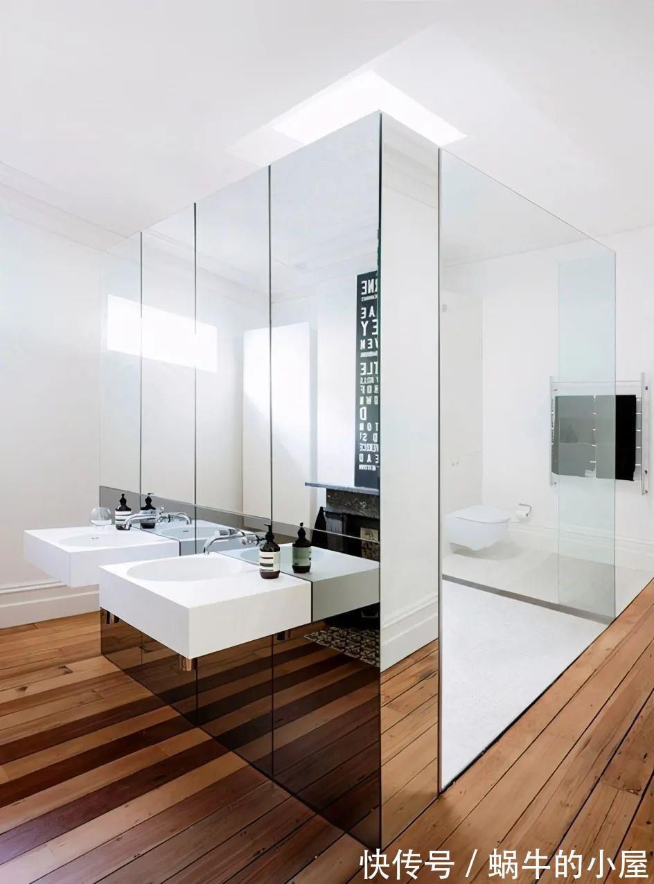 卫生间|太会精打细算了!不砌墙了,卫生间洗漱台后就是淋浴区,方便许多