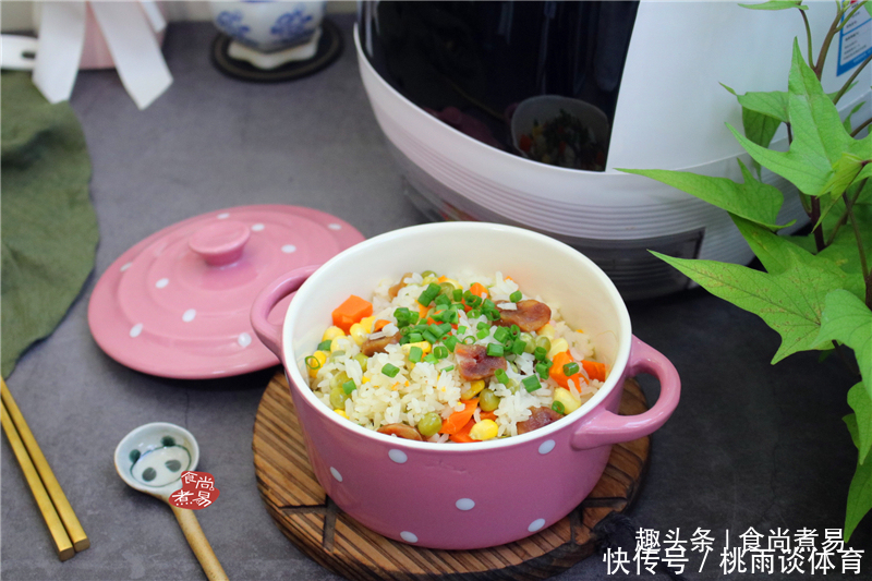 米饭此做法,食材丰富,简单快捷,饭菜一锅出,健康又低糖