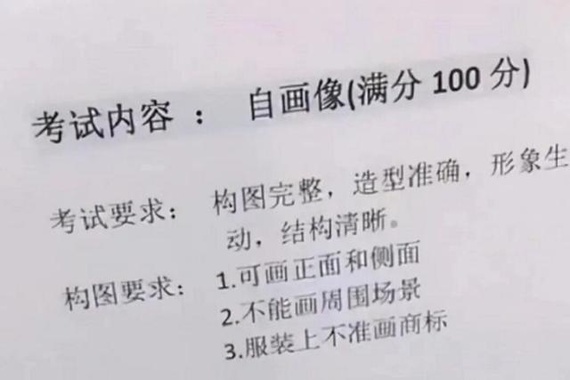 同学们$美术生“自画像”火了，老师看了直接给0分，本人和图片严重不符