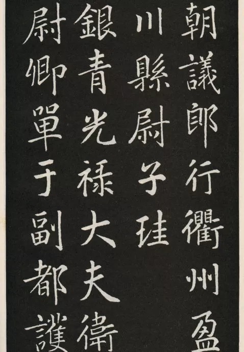 唐代颜真卿《郭家庙碑》(碑阴)欣赏