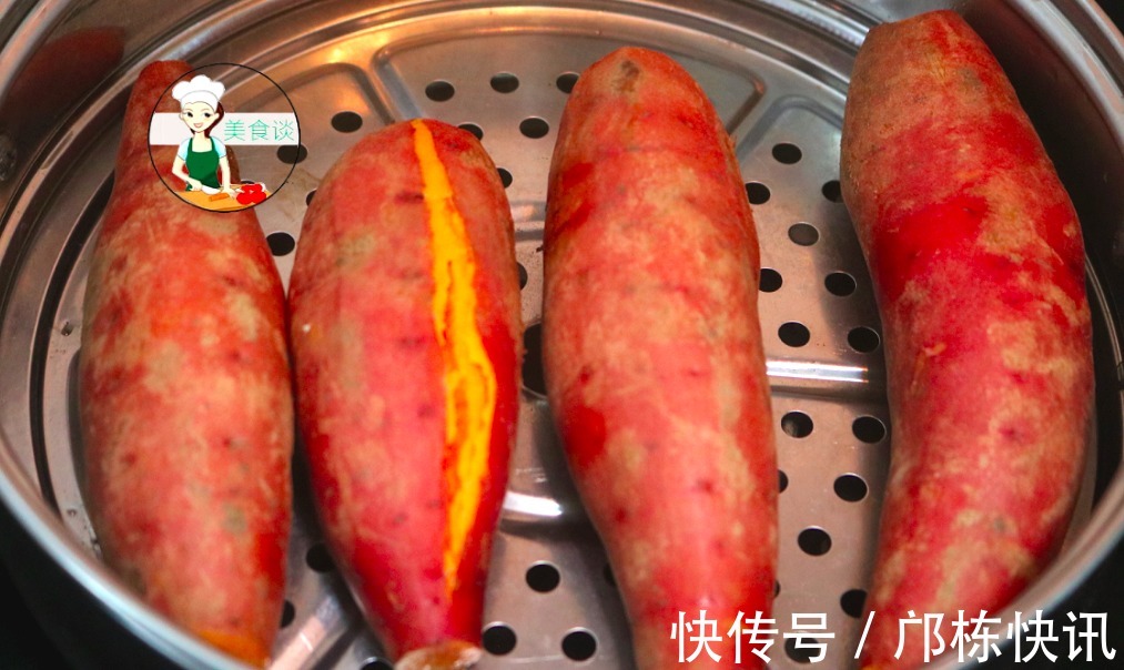 好吃|蒸红薯时，直接上过蒸就错了，教你一个小窍门，保证红薯香甜粉糯