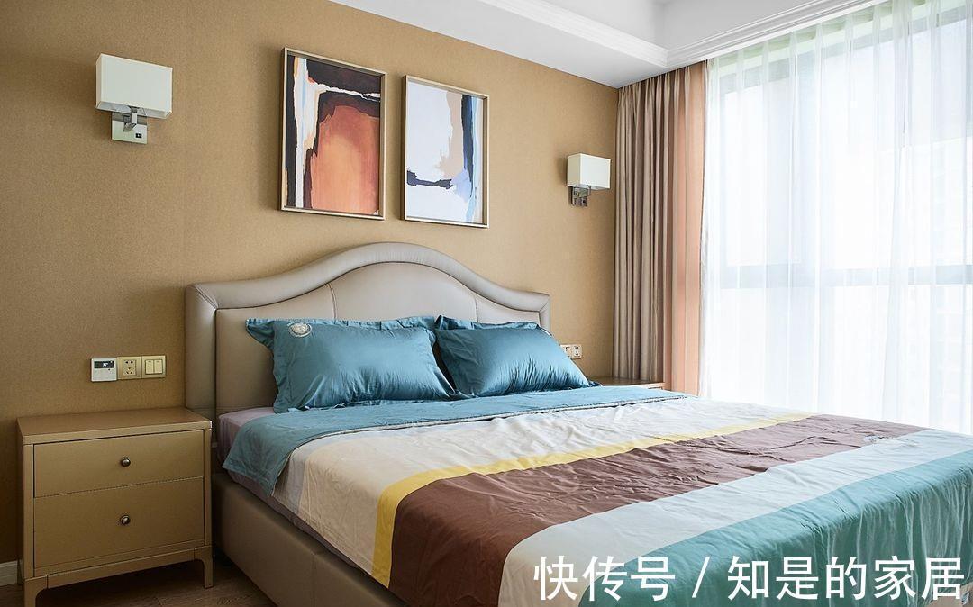 圆弧形|大胆的用色打造别样的空间，将风雅和柔性结合，打造不一样的家