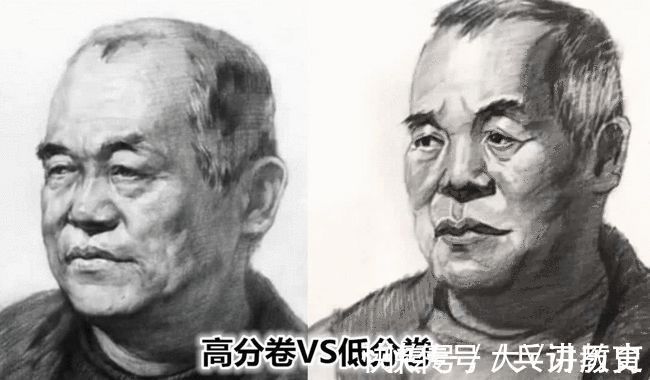 学生$美术生高分卷VS低分卷,差距一目了然,原谅我不厚道地笑了