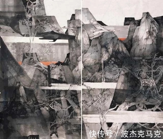 山水画!她有姣好的面容、模特的身材,然而她却选择了艰辛的山水画艺术