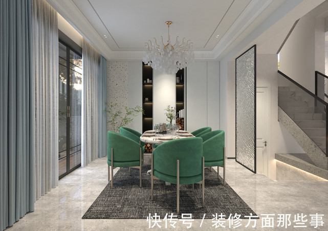 低柜|100平欧式风中和了色彩的冲击,带来了优雅的气息