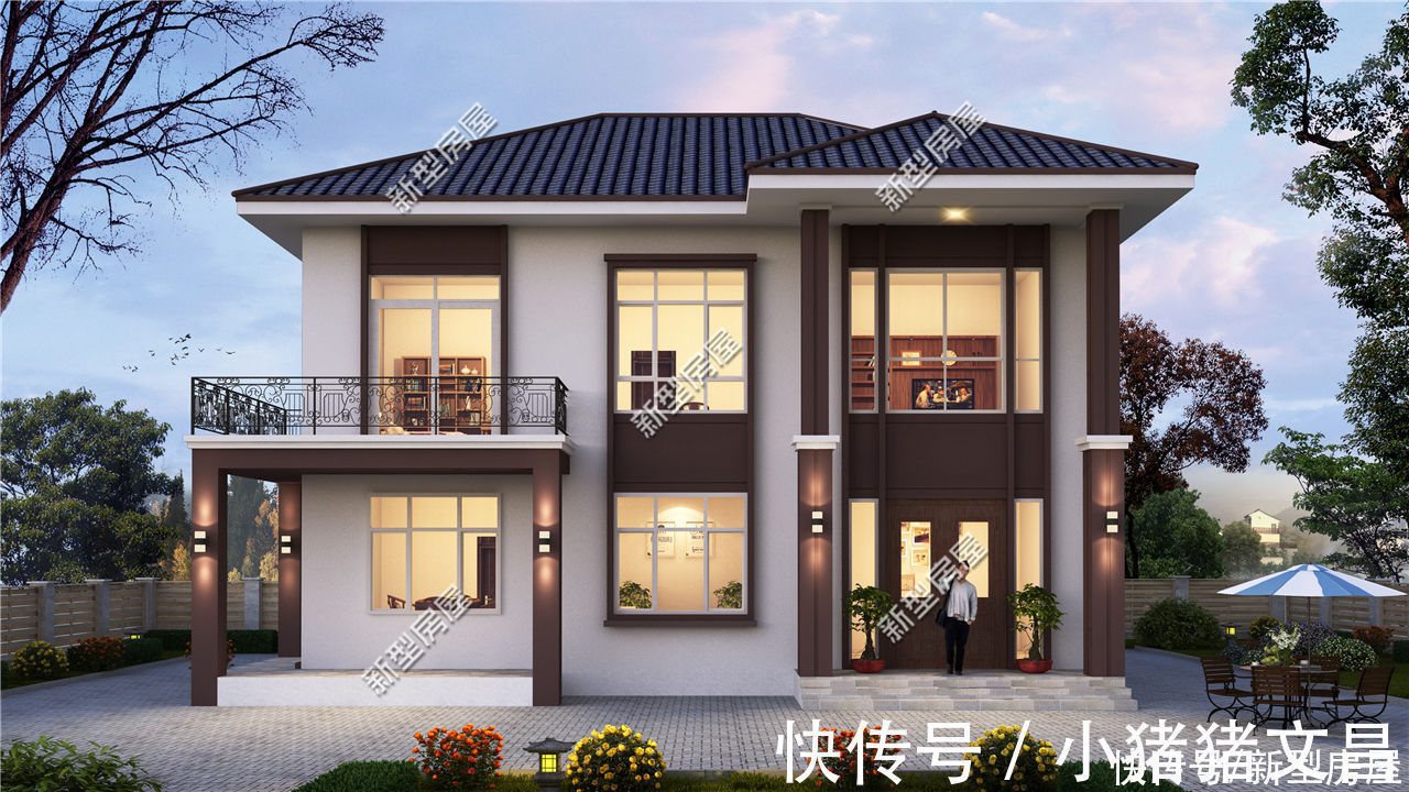 占地面积|占地100多平，多卧室设计，这样的农村别墅25万能盖起来吗？