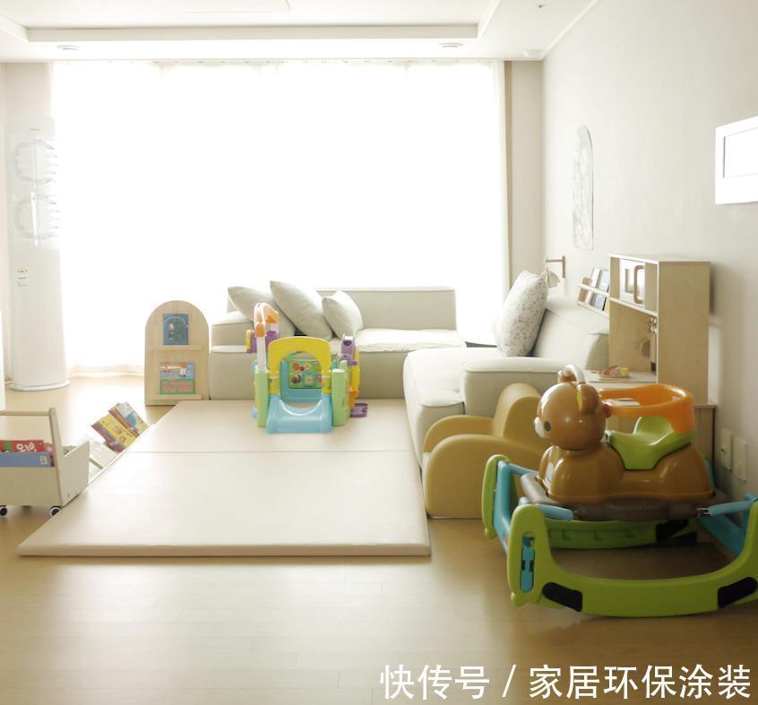 布置|韩国妈妈边带娃边布置新家，普通精装重装做奶油风，92㎡画面治愈