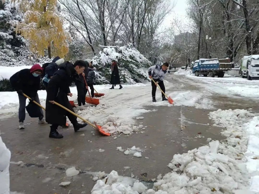 山东交通学院|千里一色！山东高校的“初雪”遇上“立冬”，浪漫绝绝子！