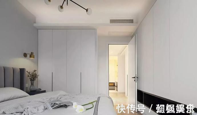 背景墙|107㎡现代轻奢风格装修,时尚精致演绎优雅品位
