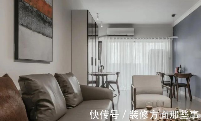 木色|70㎡简约风白色+灰蓝色+木色,舒适又不失格调