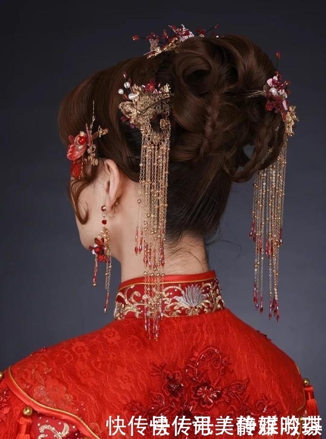 皮筋|惊艳!中式新娘发型这样做,魅力值满分