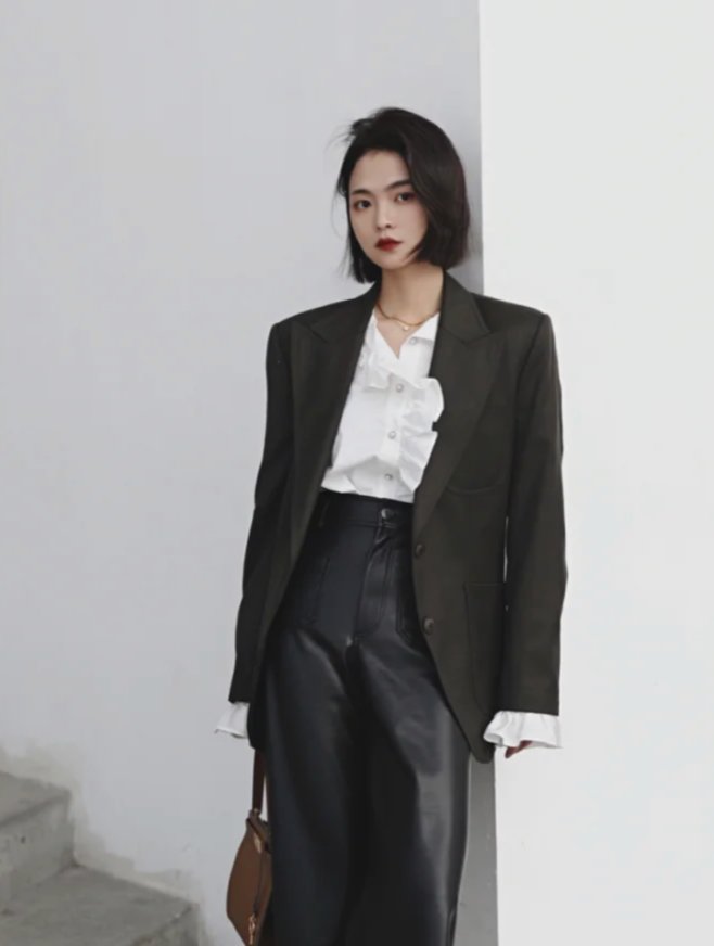 曳地阔腿裤|2021秋冬“大女人风”最流行，够飒够时髦