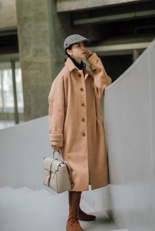 大地色|时尚博主玩转“大衣叠穿”，最爱大地色穿搭，美得不可方物