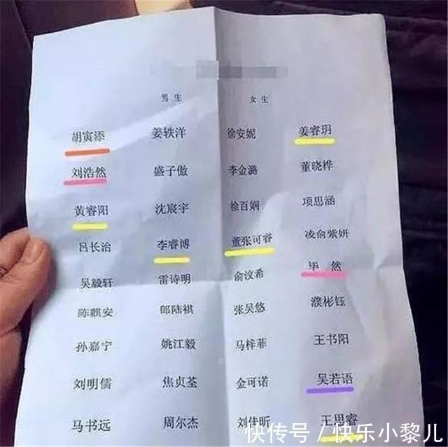 宝爸|爸爸给双胞胎女儿起名“子涵、子琪”，娃上学后，为改名操碎了心