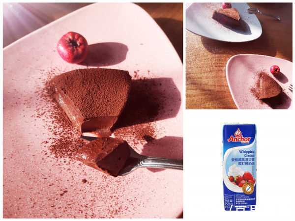 不需要烤箱的冰山熔岩巧克力