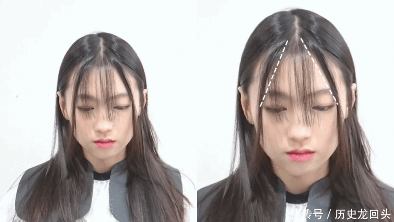 自己剪遮肉小脸刘海!把握发型师比例1:3,所有脸型都变鹅蛋脸