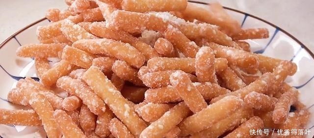 白糖|过年吃的零食江米条，不用买，在家自己做，香甜又酥脆，过年必备