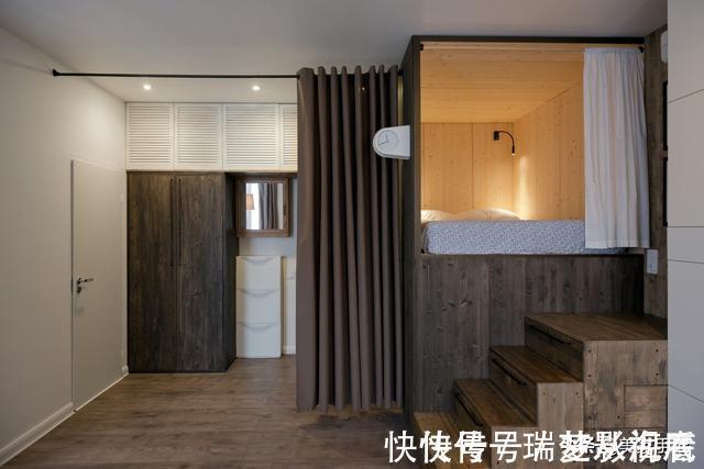 储物区|90后男主坚持把卧室抬高至半空,35㎡家储物空间翻倍,太实用