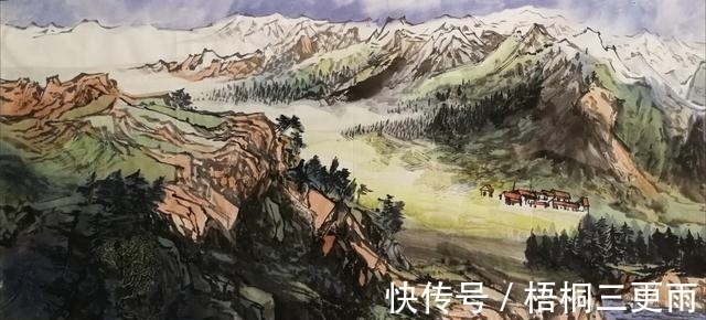 画家|佘山画友，上海甘肃画家中国画作品之一欣赏