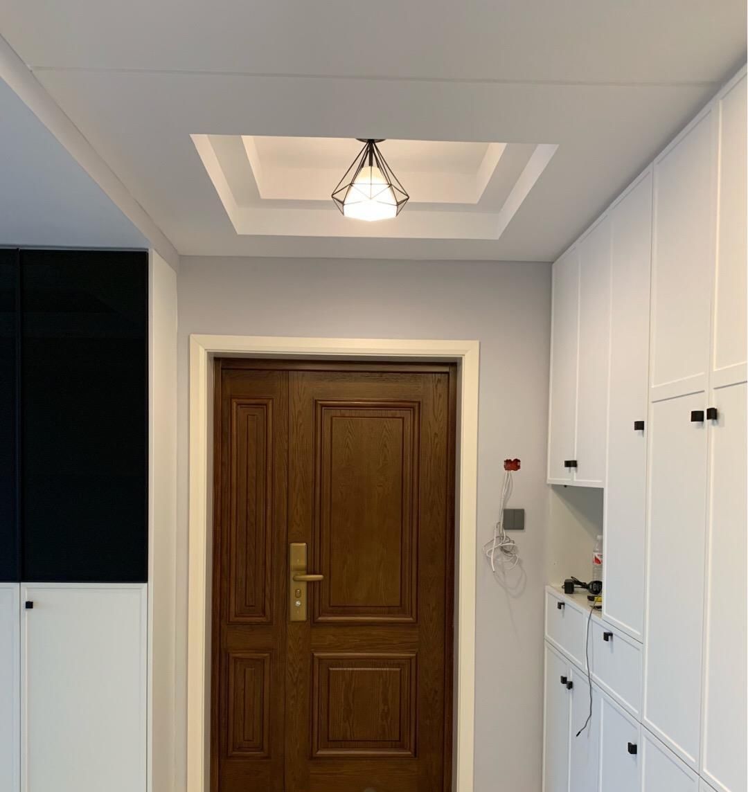 鞋柜|她家面积不大,入户鞋柜非常实用,橱柜不到顶很方便使用,晒晒