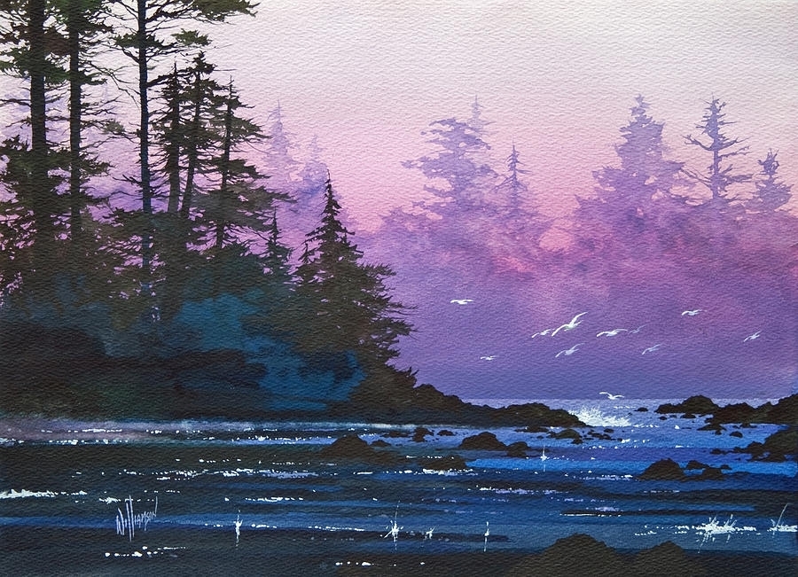 水彩画@风景水彩│ 美国画家James Williamson水彩画海景 作品