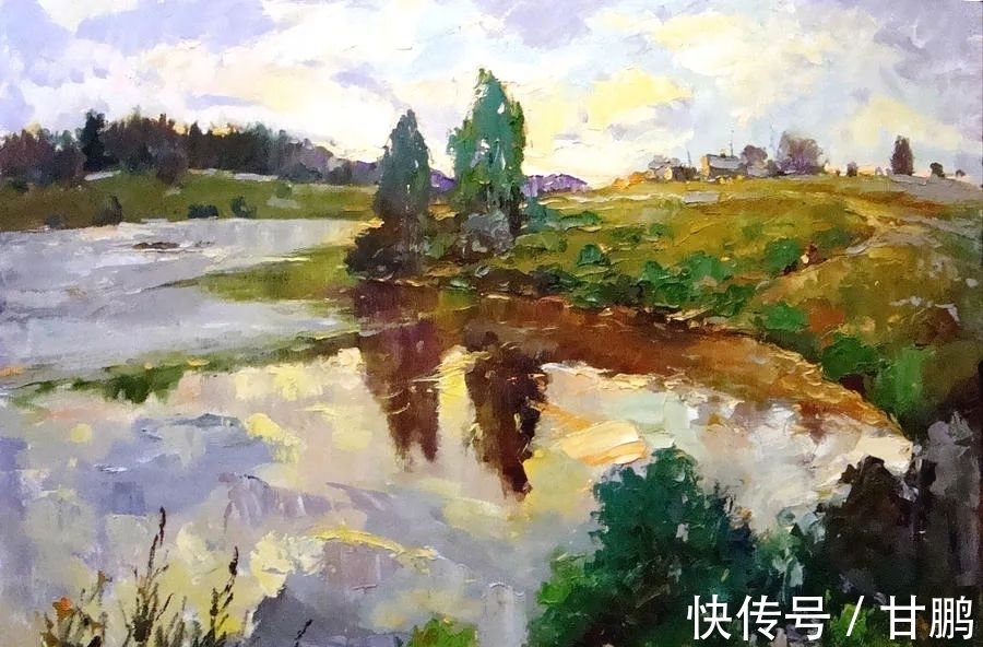 风景|风景油画，见过色彩丰富的，但没有见过这么美的